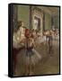 The Dancing Class, circa 1873-76-Edgar Degas-Framed Stretched Canvas