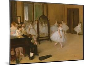 The Dancing Class-Edgar Degas-Mounted Art Print