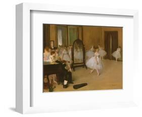 The Dancing Class-Edgar Degas-Framed Art Print