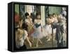 The Dancing Class-Edgar Degas-Framed Stretched Canvas