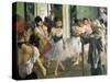 The Dancing Class-Edgar Degas-Stretched Canvas