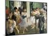 The Dancing Class-Edgar Degas-Mounted Art Print