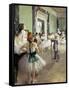 The Dancing Class-Edgar Degas-Framed Stretched Canvas