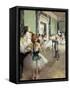 The Dancing Class-Edgar Degas-Framed Stretched Canvas