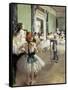 The Dancing Class-Edgar Degas-Framed Stretched Canvas