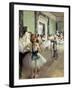 The Dancing Class-Edgar Degas-Framed Art Print