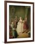 The Dancing Lesson-Pietro Longhi-Framed Giclee Print