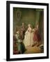 The Dancing Lesson-Pietro Longhi-Framed Giclee Print