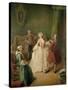 The Dancing Lesson-Pietro Longhi-Stretched Canvas