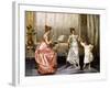 The Dancing Lesson-Vittorio Reggianini-Framed Giclee Print