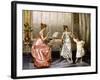 The Dancing Lesson-Vittorio Reggianini-Framed Giclee Print