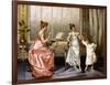 The Dancing Lesson-Vittorio Reggianini-Framed Giclee Print