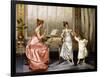 The Dancing Lesson-Vittorio Reggianini-Framed Giclee Print