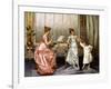 The Dancing Lesson-Vittorio Reggianini-Framed Giclee Print