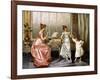 The Dancing Lesson-Vittorio Reggianini-Framed Giclee Print