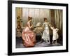 The Dancing Lesson-Vittorio Reggianini-Framed Giclee Print