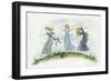 'The dancing of the felspar fairies' by Kate Greenaway-Kate Greenaway-Framed Giclee Print