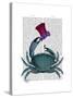 The Dandy Crab-Fab Funky-Stretched Canvas
