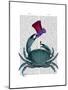 The Dandy Crab-Fab Funky-Mounted Premium Giclee Print