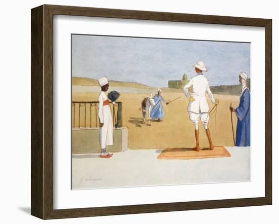 The Dandy Tourist, from 'The Light Side of Egypt', 1908-Lance Thackeray-Framed Giclee Print