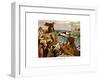 The Danes Sailing Up the English Channel, C877 Ad-Herbert A Bone-Framed Giclee Print