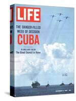 The Danger Filled Week of Decision: Cuba, US Navy Ships and Planes Off Cuba, November 2, 1962-Robert W. Kelley-Stretched Canvas