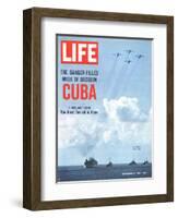 The Danger Filled Week of Decision: Cuba, US Navy Ships and Planes Off Cuba, November 2, 1962-Robert W. Kelley-Framed Photographic Print