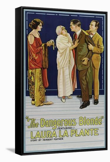 The Dangerous Blonde-null-Framed Stretched Canvas