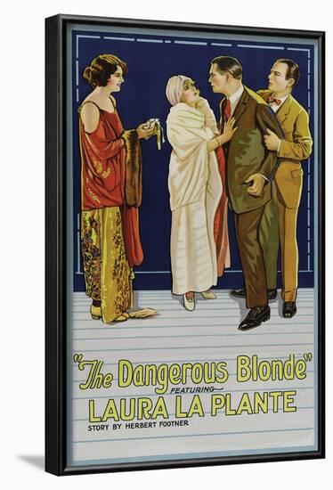 The Dangerous Blonde-null-Framed Art Print