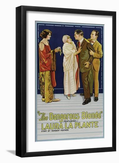 The Dangerous Blonde-null-Framed Art Print