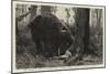 The Dangers of Elephant Shooting, Captain Paterson's Hunting Accident in the Malay Peninsula-null-Mounted Giclee Print