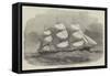 The Danish Clipper-Ship, the Cimber-Edwin Weedon-Framed Stretched Canvas
