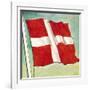 The Danish Flag-English School-Framed Giclee Print