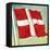 The Danish Flag-English School-Framed Stretched Canvas