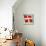 The Danish Flag-English School-Stretched Canvas displayed on a wall