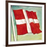 The Danish Flag-English School-Framed Giclee Print