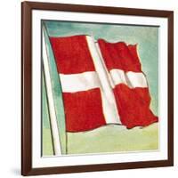 The Danish Flag-English School-Framed Giclee Print