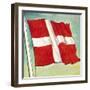 The Danish Flag-English School-Framed Giclee Print