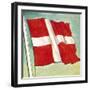 The Danish Flag-English School-Framed Giclee Print