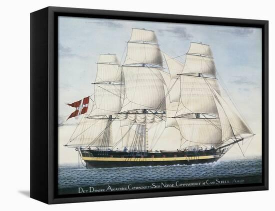 The Danish Frigate Norge, 1798-null-Framed Stretched Canvas