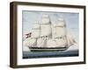 The Danish Frigate Norge, 1798-null-Framed Giclee Print