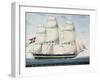 The Danish Frigate Norge, 1798-null-Framed Giclee Print