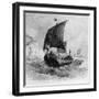 The Danish Ship Called the Raven, Viking Ship, Pre-800 AD-null-Framed Photographic Print