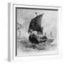 The Danish Ship Called the Raven, Viking Ship, Pre-800 AD-null-Framed Photographic Print