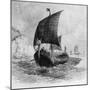 The Danish Ship Called the Raven, Viking Ship, Pre-800 AD-null-Mounted Photographic Print