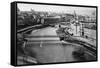 The Danube Canal-null-Framed Stretched Canvas