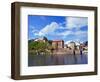 The Danube River Flows in Front of Veste Oberhaus Castle, Passau, Germany-Miva Stock-Framed Photographic Print