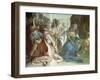 The Darius Family, Detail from Glories of Scipio Africanus and Alexander the Great, 1743-Giambattista Tiepolo-Framed Giclee Print