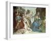 The Darius Family, Detail from Glories of Scipio Africanus and Alexander the Great, 1743-Giambattista Tiepolo-Framed Giclee Print