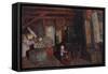 The dark attic-Bernhard Dorotheus Folkestad-Framed Stretched Canvas